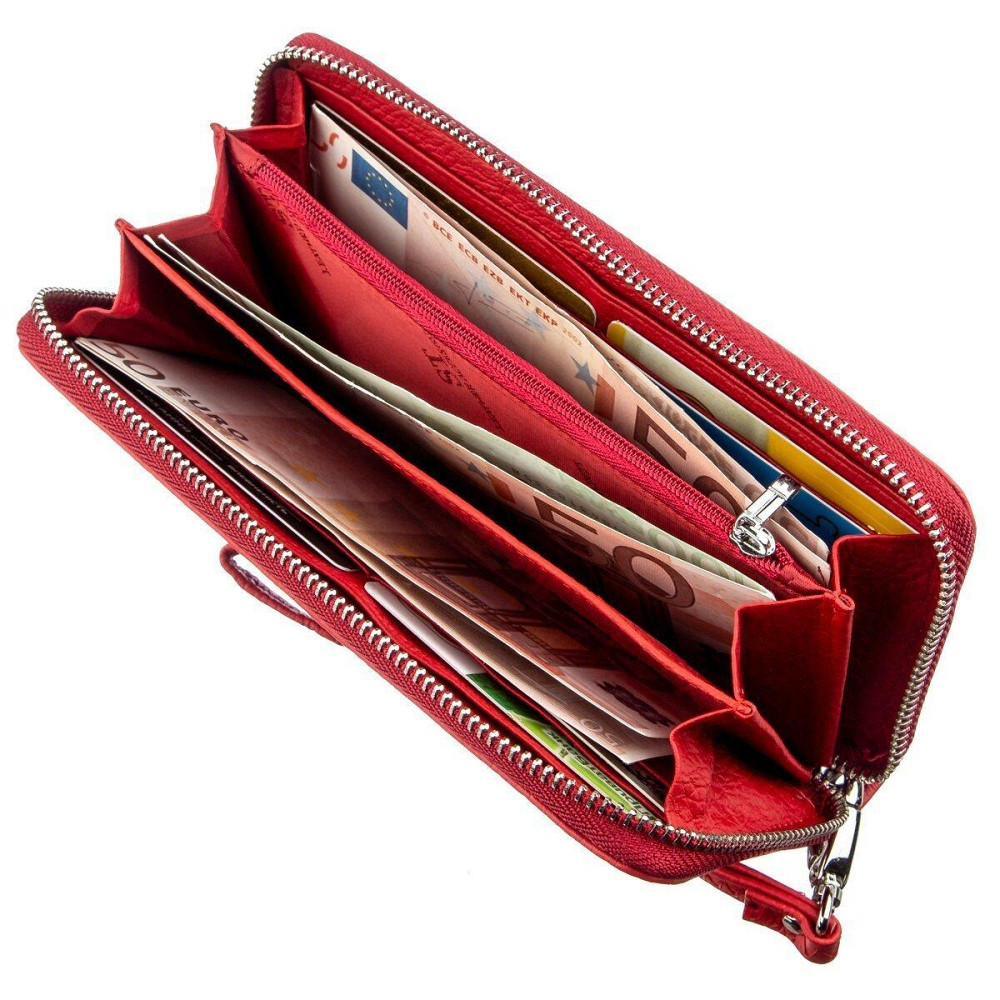 Женский клатч на молнии ST Leather 18931 Красный Киев - изображение 3