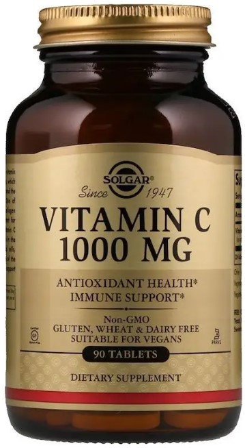 Витамин С Solgar Vitamin C 1000 мг, 90 таблеток Киев - изображение 1