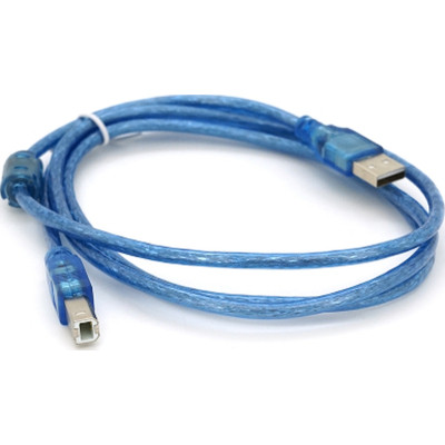 Кабель для принтера USB 2.0 AM/BM 1.5m 2x ferrite transparent Voltronic (YT-AM/BM-1.5T) Винница - изображение 2