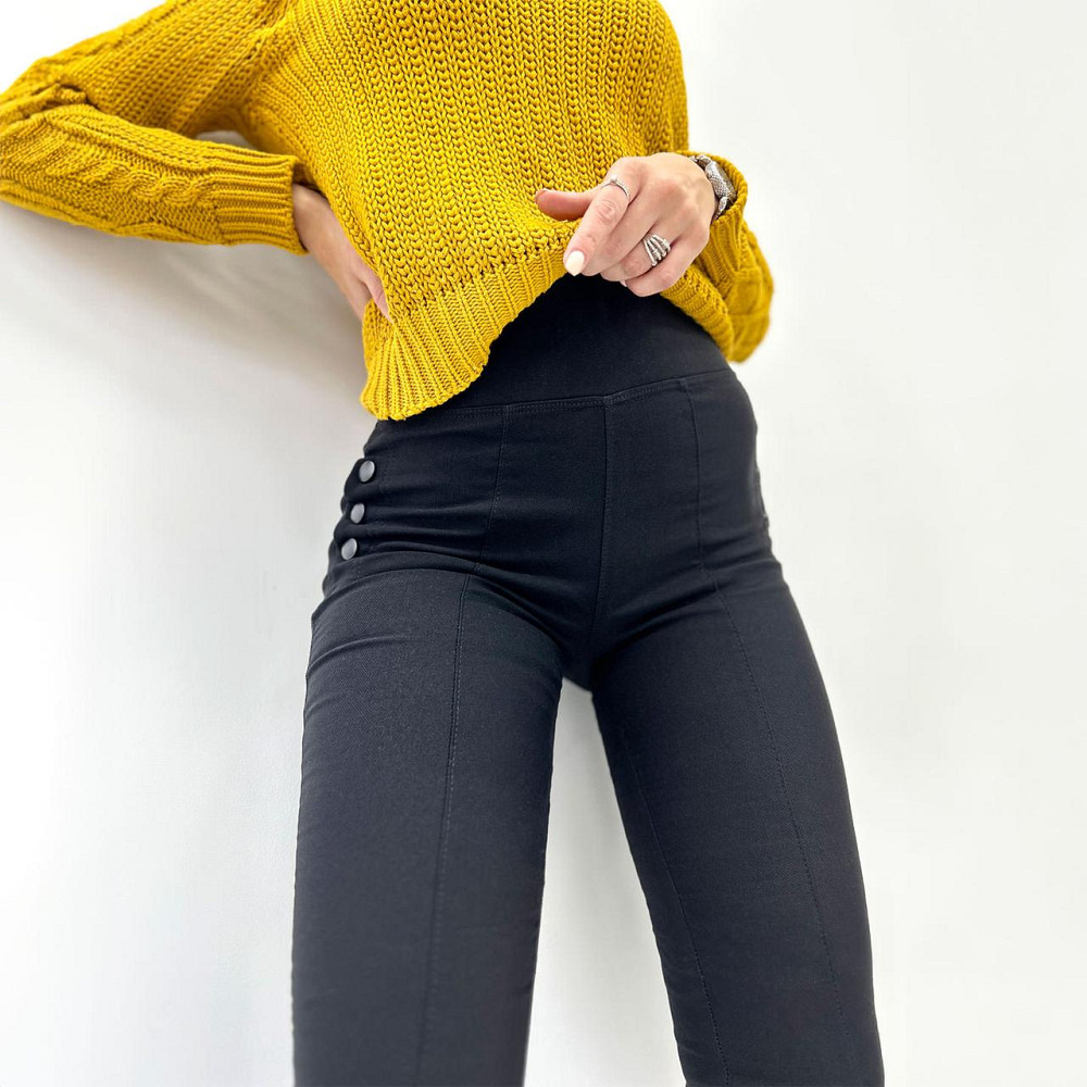 Демисезонные лосины леггинсы Daily джинс-коттон на флисе 40 Киев - изображение 3