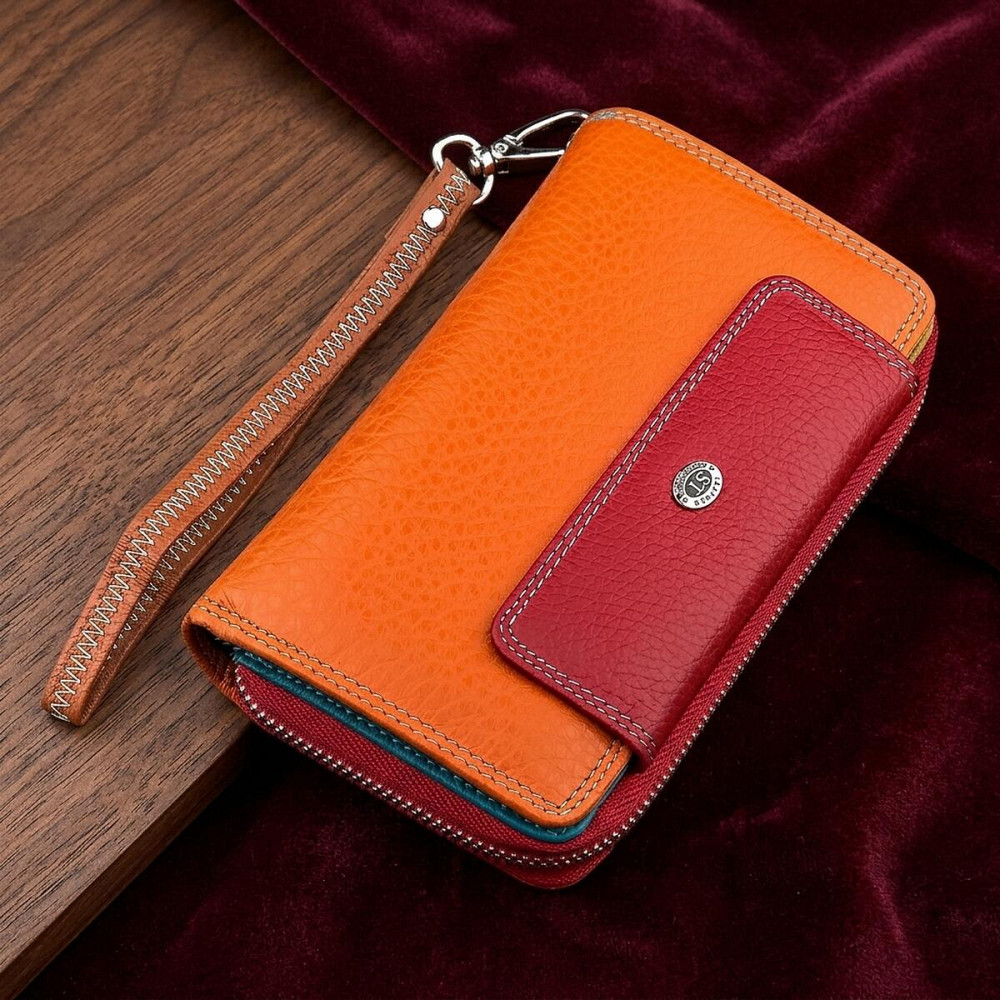 Гаманець жіночий ST Leather 18441 (SB55-5) місткий Червоний Київ - фото 8