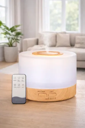 Увлажнитель воздуха очиститель 3в1 / Ультразвуковой бесшумный аромадифузор 700 мл / Портативный светодиодный ночник Коломыя