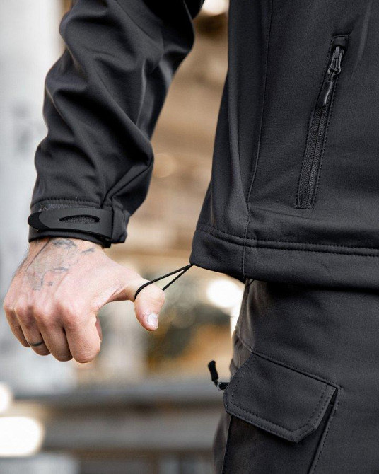 Міська тактична куртка MAXIMUS софтшел darck grey ПП7988 Одеса - фото 10