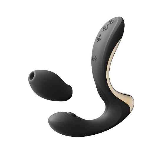 Вібратор-пульсатор з вакуумною насадкою Zalo – Talis G-Spot PulseWave Vibrator Obsidian Black Sex Aura Київ