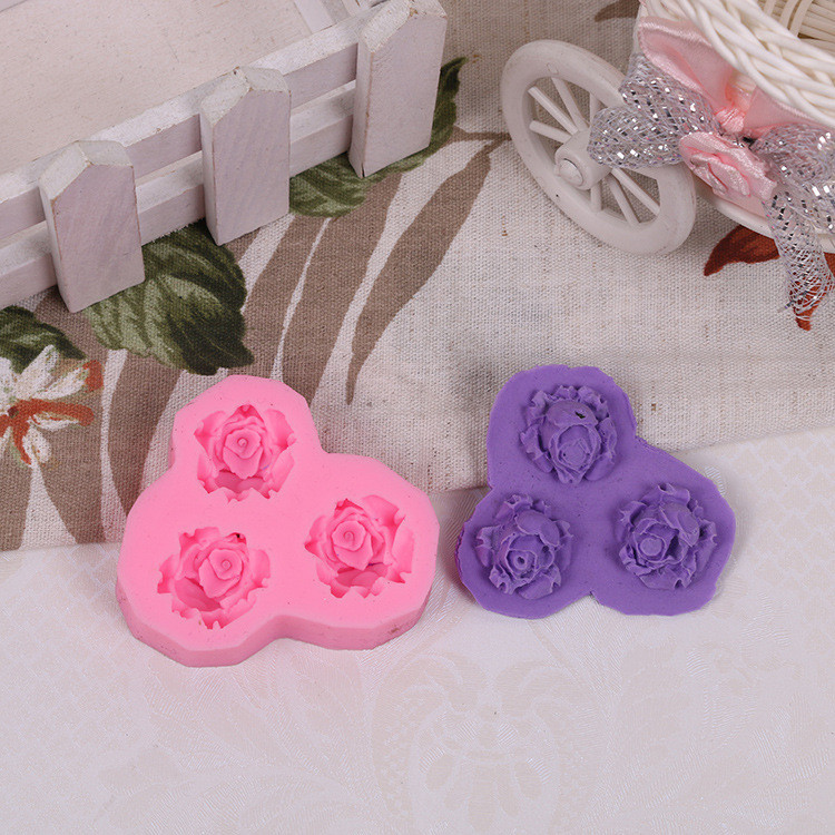 Молд силиконовый Розы 65 на 55 мм розовый Киев - изображение 8