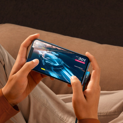 Дата кабель USB-C to Lightning 1.0m 20W 90° corner black/blue Baseus (CAVP000221) Винница - изображение 8