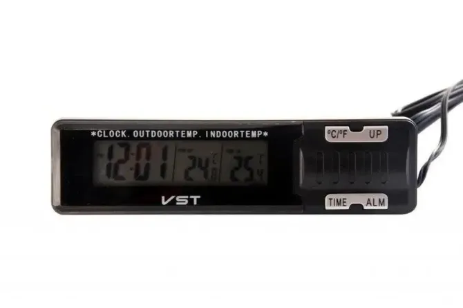 ЧАСЫ С ВНУТРЕННИМ И НАРУЖНЫМ ДАТЧИКОМ ТЕМПЕРАТУРЫ VST-7067 Киев - изображение 3