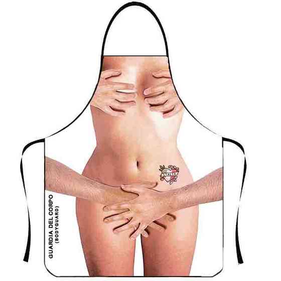 Фартух з приколом Гола жінка 75 на 60 см різнобарвний Київ