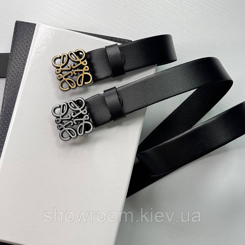 Жіночий брендовий шкіряний ремінь Loewe bronze Київ - фото 4