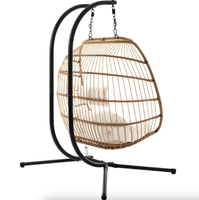 Підвісне крісло-кокон Di Volio Rona двомісне бежевий Киев - изображение 3