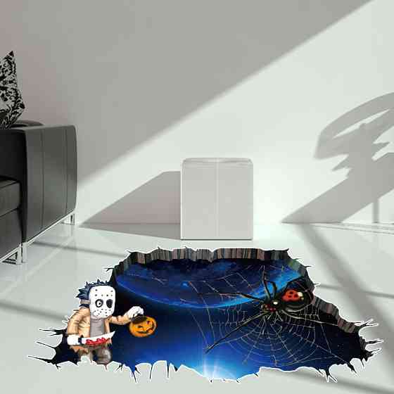 Наклейки на Хэллоуин 75 на 34 см разноцветный Киев