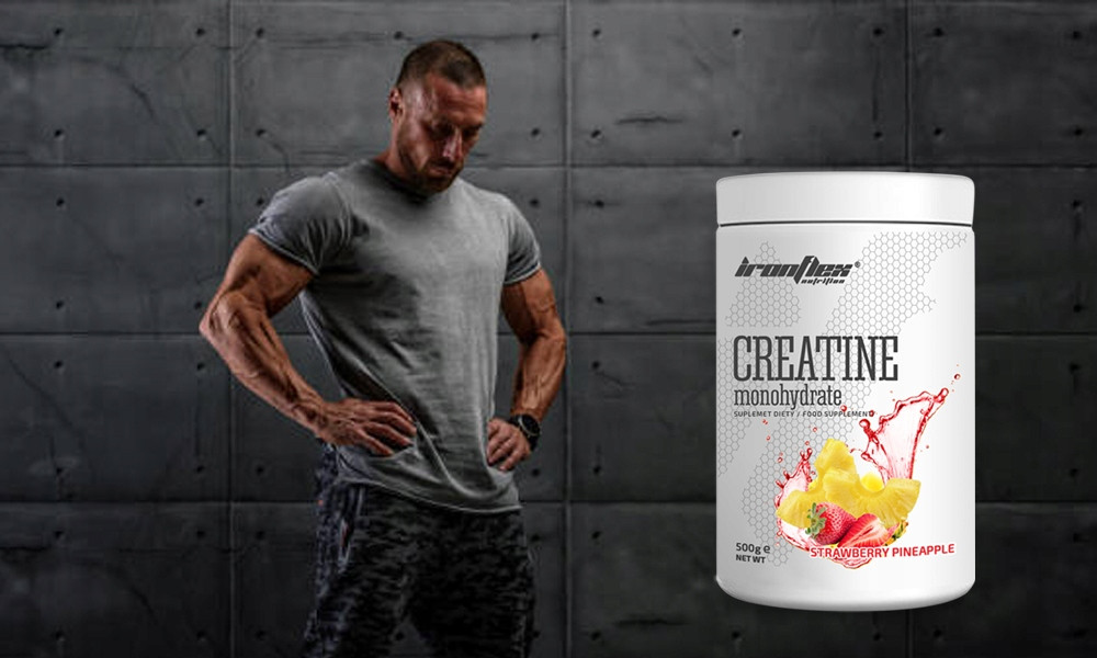 Креатин моногидрат Iron Flex Creatine Monohydrate 500 g (Strawberry pineapple) Луцк - изображение 4