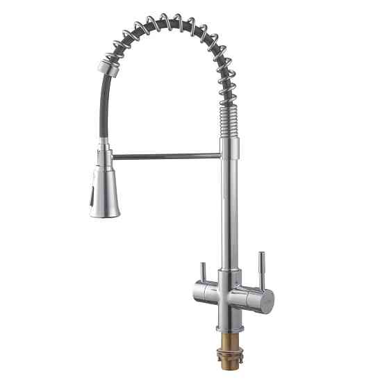 Кухонный смеситель Koer KB-72025-01 с питьевой водой и пружинным изливом (KR5014) Харьков