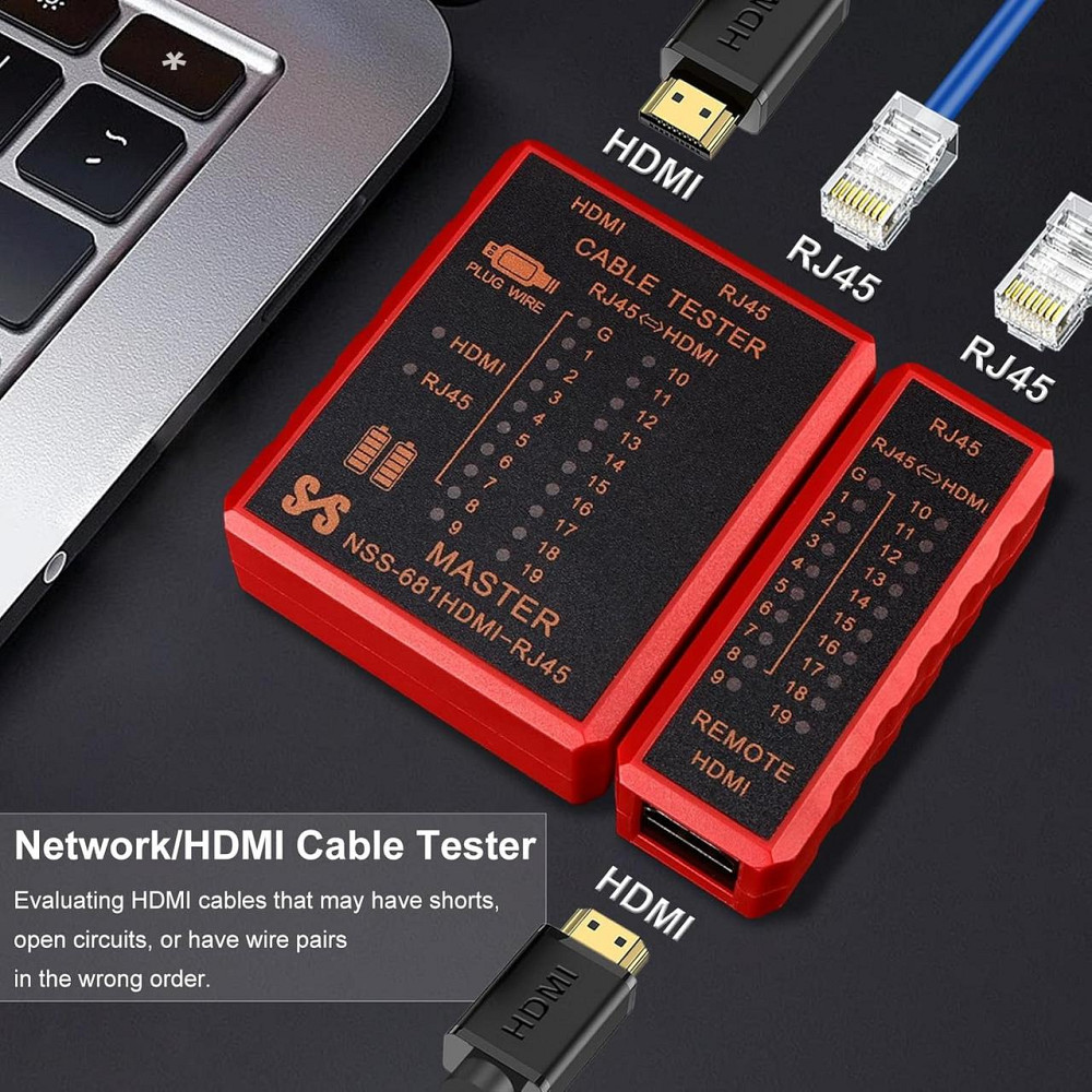 Тестер HDMI та RJ45 з LED індикацією Київ - фото 8