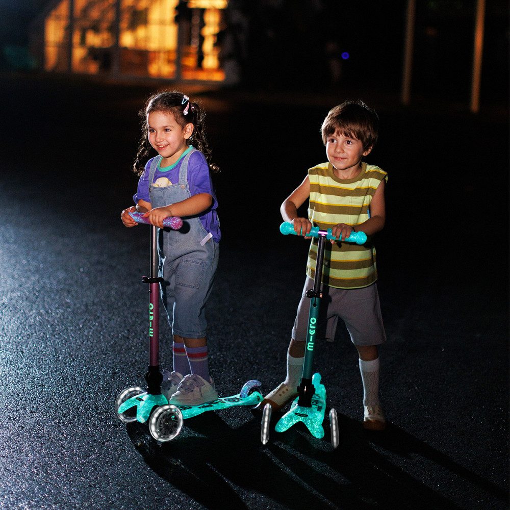 Самокат MICRO складний серії Mini Deluxe Foldable Orion Glow LED – Синій Дніпро - фото 19