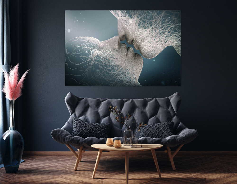 Картина холст в гостиную / спальню  Поцілунок закоханих    MLP_5 50x100 см Киев - изображение 4