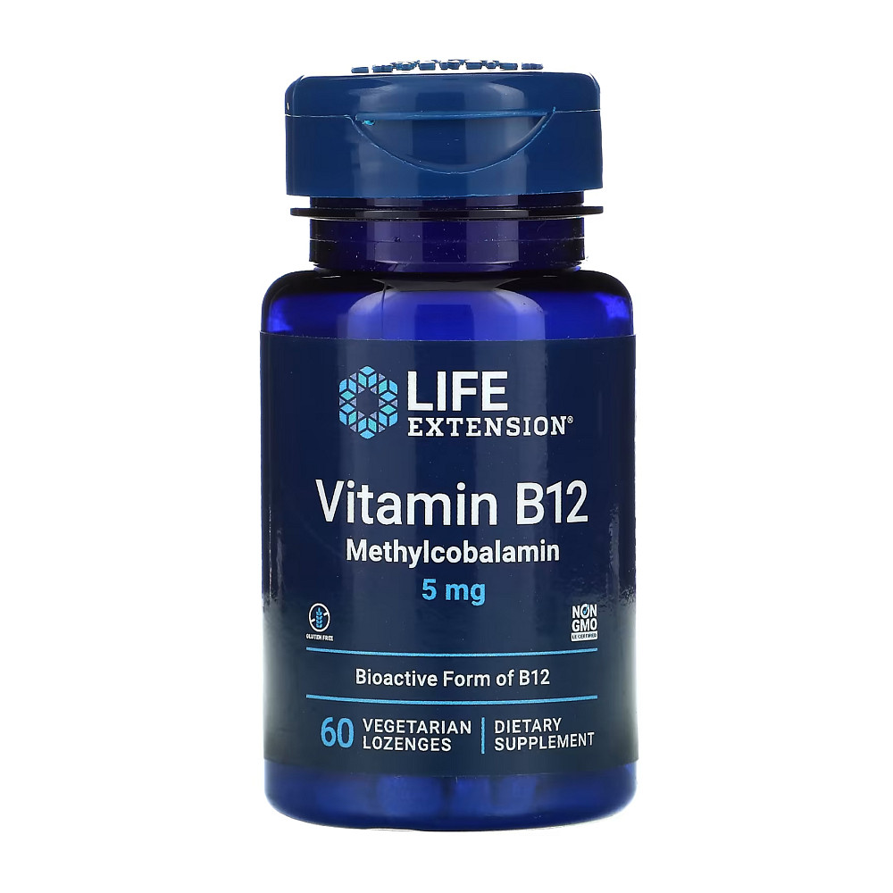Vitamin B12 Methylcobalamin 5 mg - 60 vcaps Луцьк - фото 1