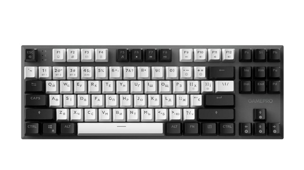 Клавіатура бездротова GamePro Genesis Joker Pro MK124G Pro Gray ( 10283 ) Харьков - изображение 9