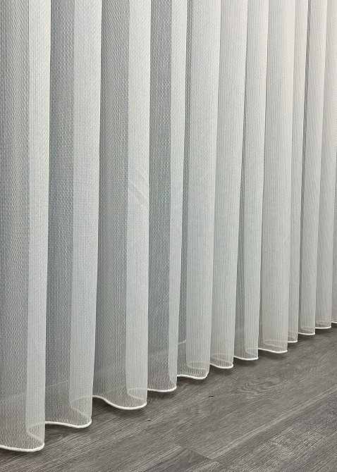 Тюль VR-Textil 1989т Жаккард фактурный Молочный 250х270 см (42-1232) Киев - изображение 8