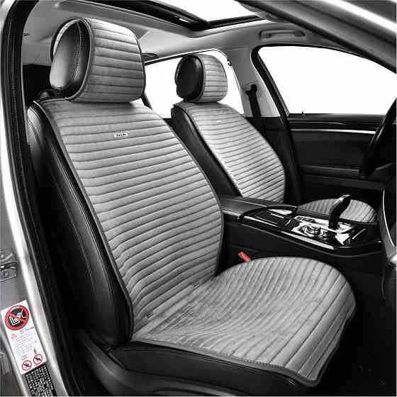 Комплект преміум накидок для сидінь CarLife Sport, grey Львів