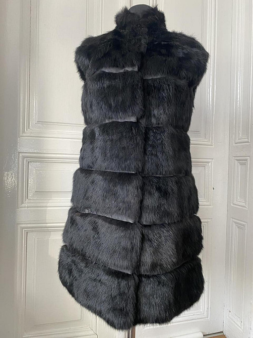 Жилетка жіноча з хутра кролика подовжена 48 р. Коломыя - изображение 4