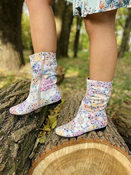 Nivelle Напівчоботи жіночі NIVELLE 4035 примула біла (весна-осінь, шкіра натуральна) (4000) лиш Коломия - фото 1