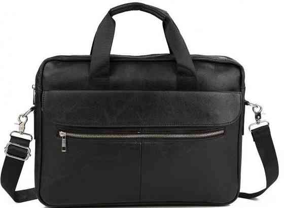 Сумка мужская Vintage 14627 кожаная Черная Киев