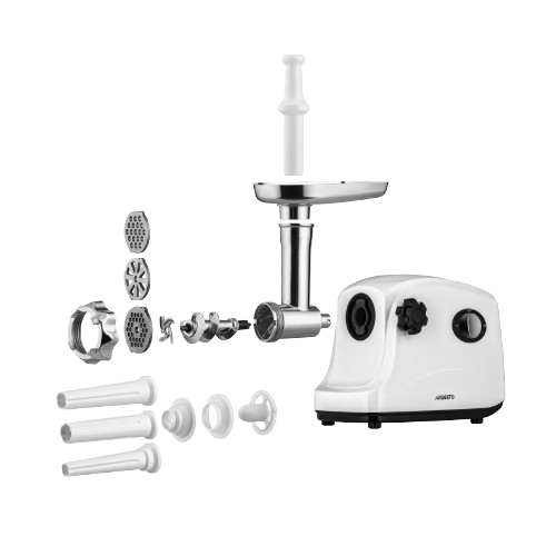 М'ясорубка 1600W 1,6кг/хв (3 решітки/насадки для ковбас) білий MGA-1735R Ardesto Житомир - фото 6