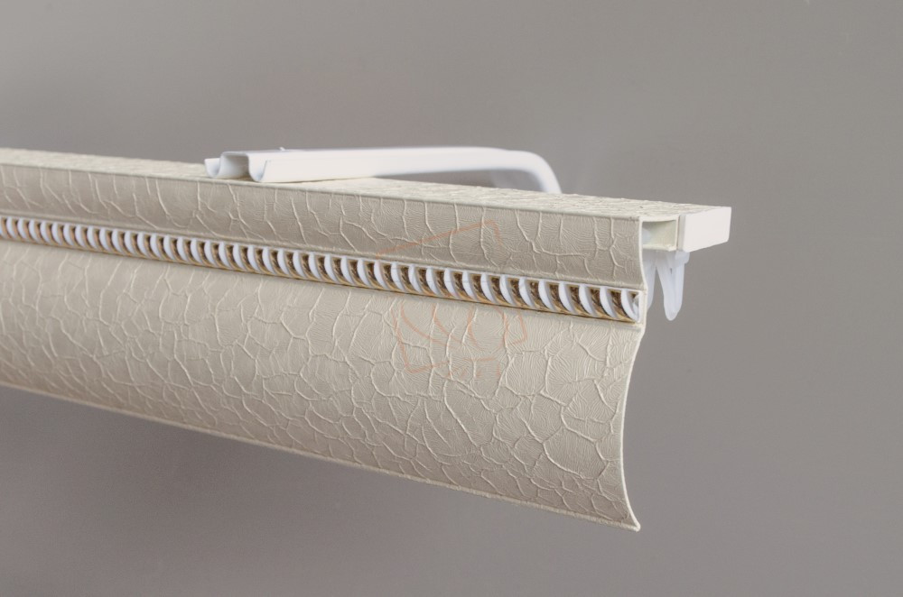 Алюмінієвий карниз БР-12 Бежевий креш, молдинг на вибір 2.5 Бровари - фото 1