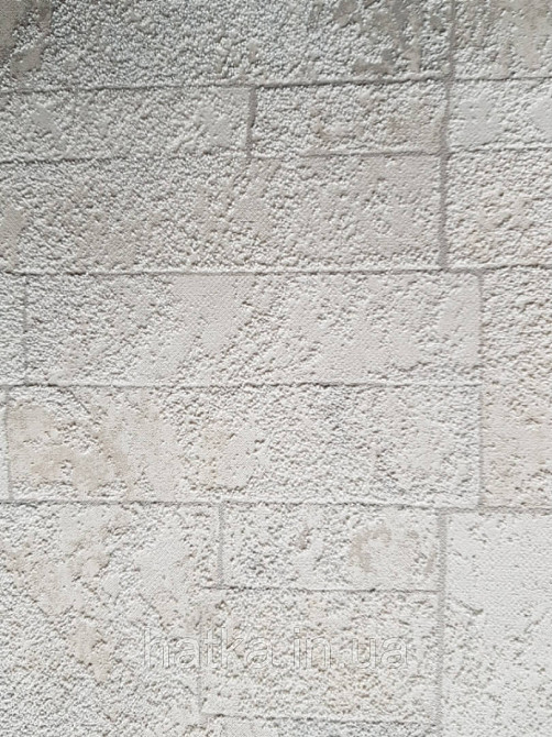 Обои виниловые на флизелине Marburg 31762 Imagine под песчаник структурные белые серые молочные Киев - изображение 3