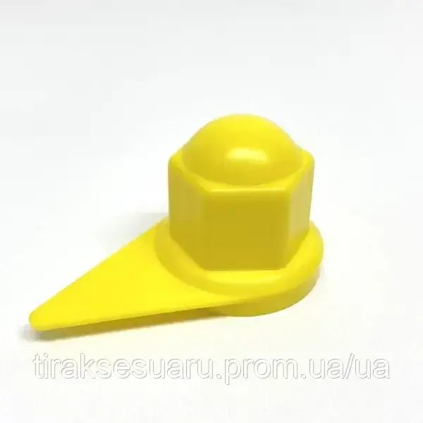 Колпачок пластиковый на гайку 27 желтый Колпачок на гайку 27 желтый Луцк - изображение 1