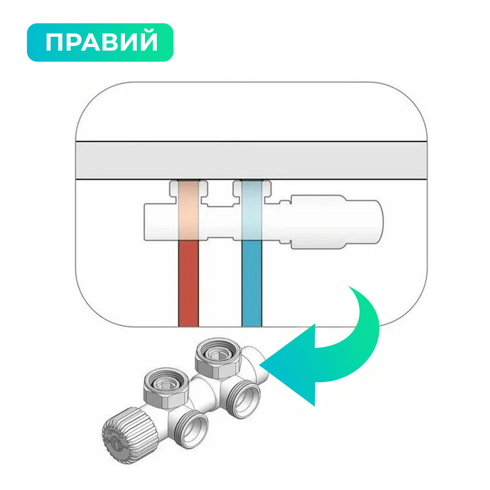 Комплект термостатичний Vario Term TWINS 50 мм, кутовий, правий, чорний структурний, TSGS0214CFK/P ( 10182 ) Харьков - изображение 6