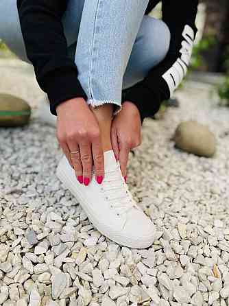 Кеди жіночі PQ-22 білі (весна-осінь, тканина) (1451) 37 Коломыя