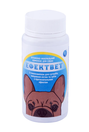 Добавка Ефектвет для собак з глюкозаміном 200 шт, Ветсинтез Вінниця