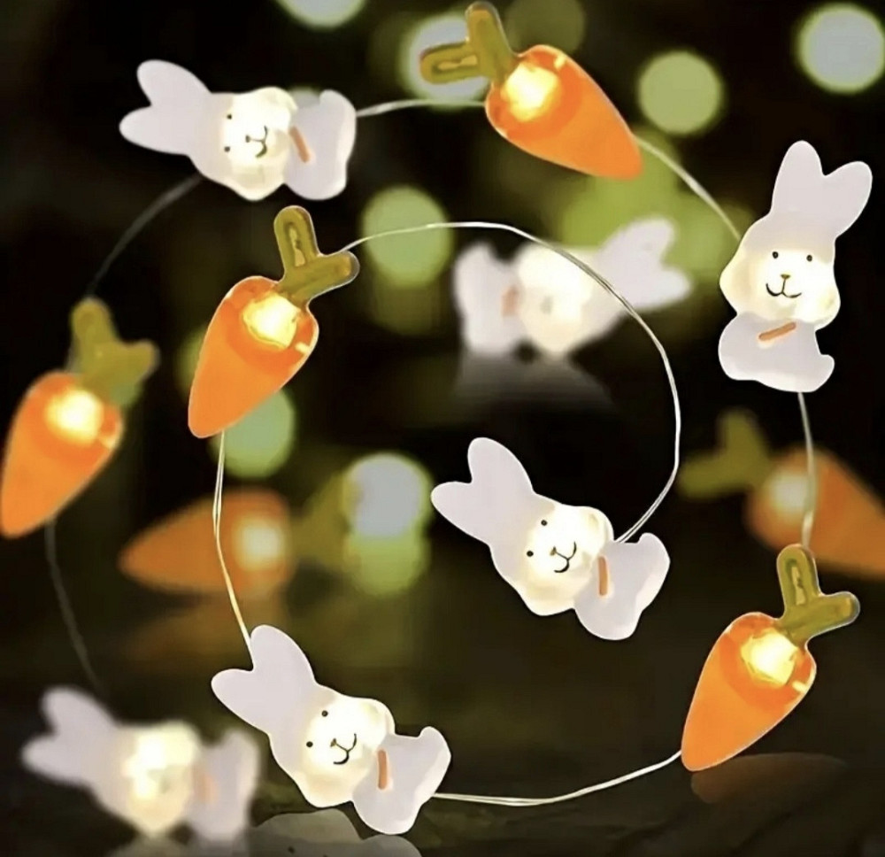 Гірлянда "Зайчики і морквинки" 2 м Сміла - фото 8