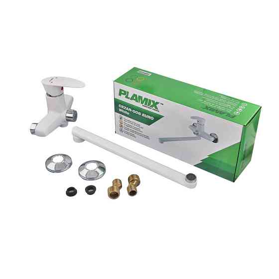 Змішувач для ванни Plamix Cezar-006 Euro White (без шланга, лійки та кронштейна) (PM0735) ( 21437 ) Харьков