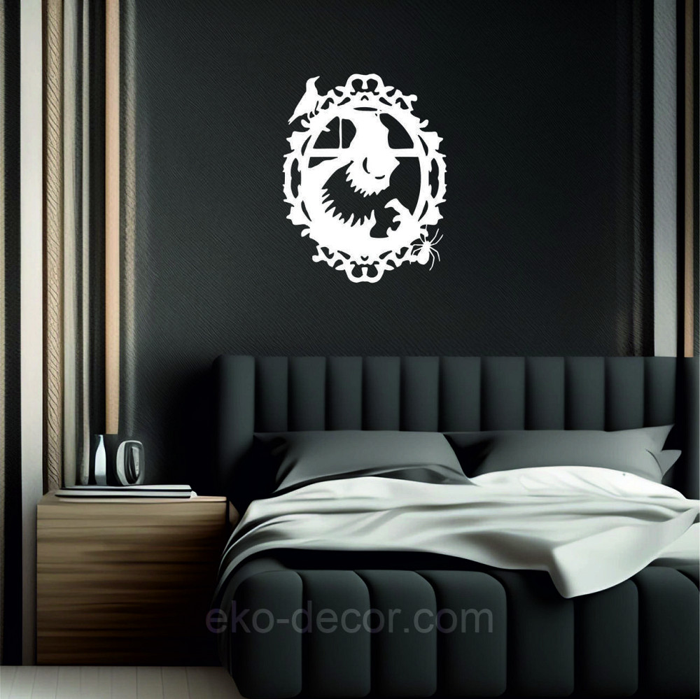 Декоративне настінне Панно «Монстр. Гелловін.», Декор на стіну 50*39 см, Білий Київ - фото 7