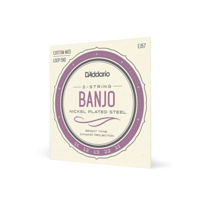 Струны для гитары D'Addario Banjo Nickel Plated Steel Custom Medium (11-22) (EJ57) Винница - изображение 2