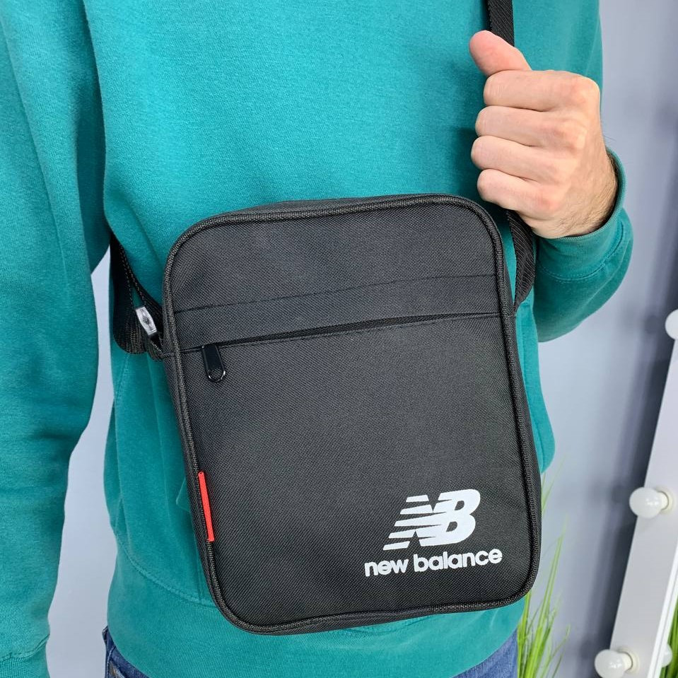 Барстека New Balance, Чоловіча сумка через плече Текстильна барсетка на три відділення, Брендаова сумкаMasterSem Київ - фото 2