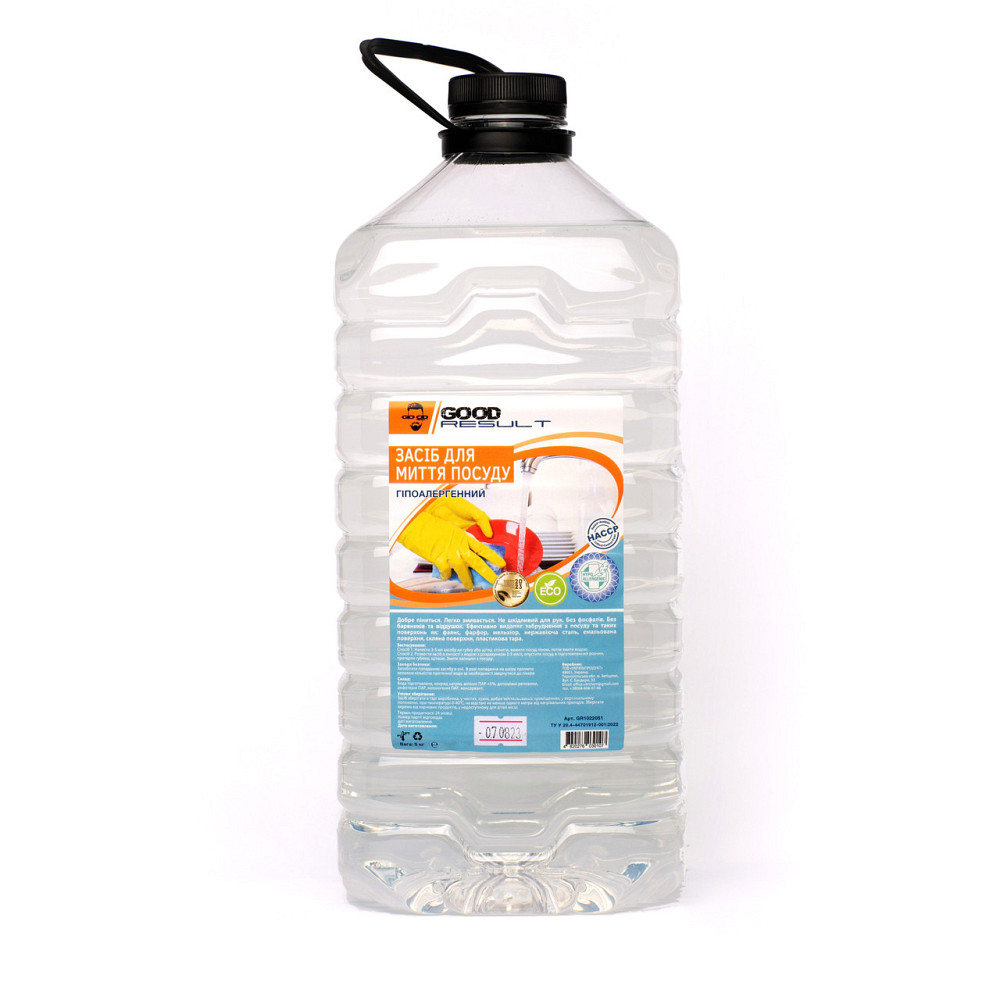 Засіб для миття посуду GOOD RESULT Гіпоалергенний 5 л. ПЕТ Павлоград - фото 1