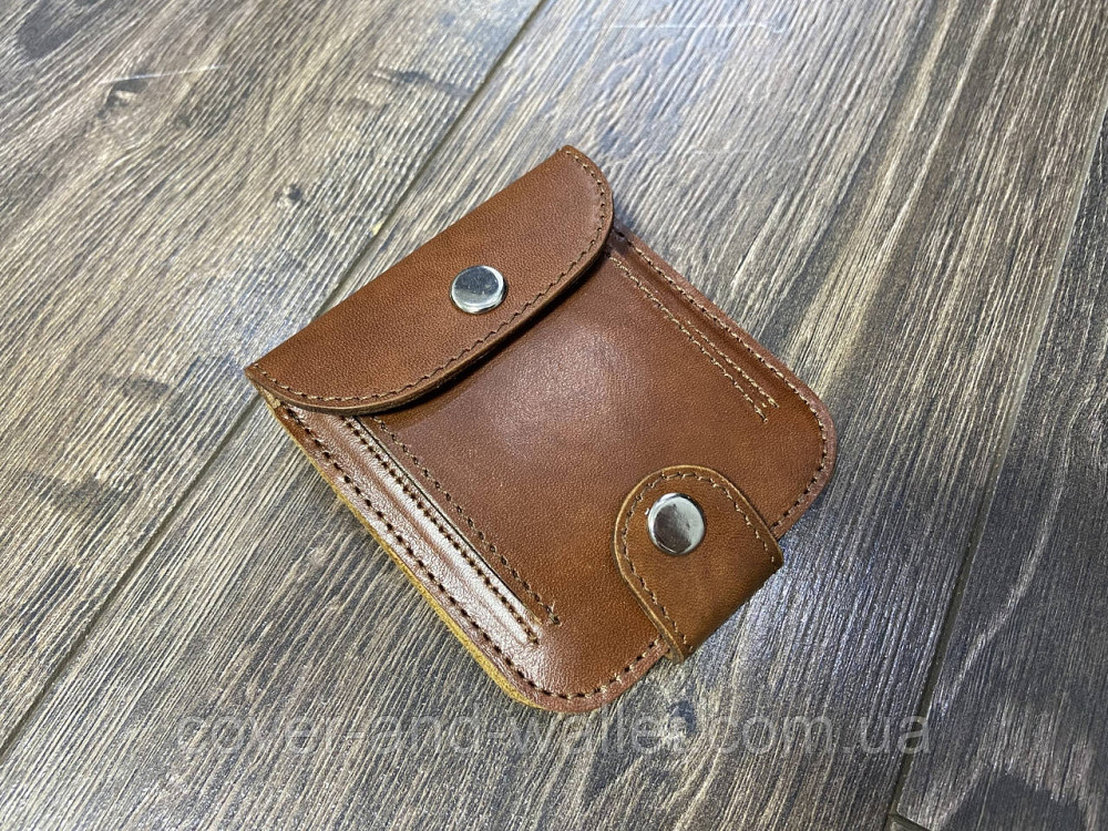 Компактный мужской кошелек коричневого цвета ручной роботы Lumberjack style Киев - изображение 2