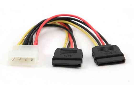 Кабель живлення Molex (F) -> 2xSATA (F) Cablexpert CC-SATA-PSY, 0.12мм (код 42070) Львів