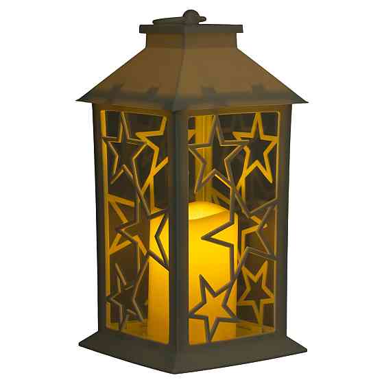 Ліхтар декоративний 14×14×30 (см) підвісний з LED підсвічуванням Білий CR-3-1 Київ