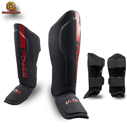 Щитки защита голени и стопы PowerPlay размер M надежная Щитки для единоборств и кикбоксинга на ноги Киев - изображение 10