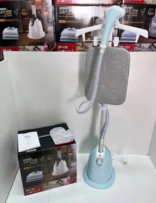 Kemei Голубой Отпариватель вертикальный для одежды со стойкой Zepline ZP-130 3000W Коломия - фото 5