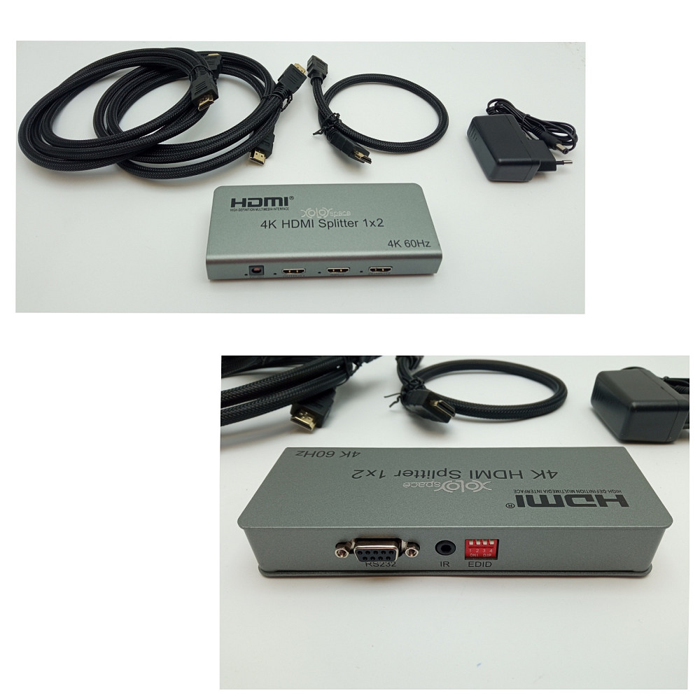 Сплітер 1x2 4k HDMI XOLORspace Луцьк - фото 1