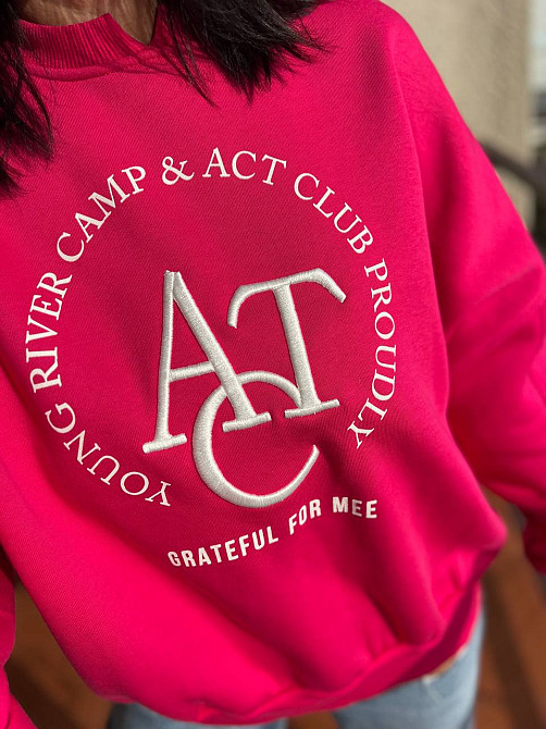 Свитшот женский OLIVIA 2479 широкий оверсайз утепленный вышивка рисунок one size, малиновий, one size Киев - изображение 9