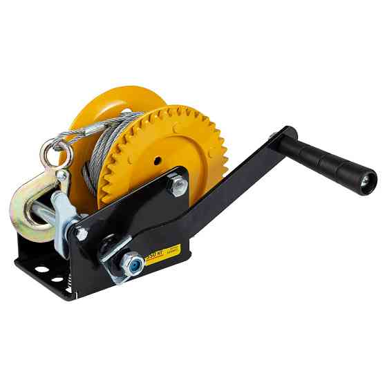 Лебідка ручна барабанна сталева трос 10 м×5мм, 550 кг SIGMA (6134011) Київ