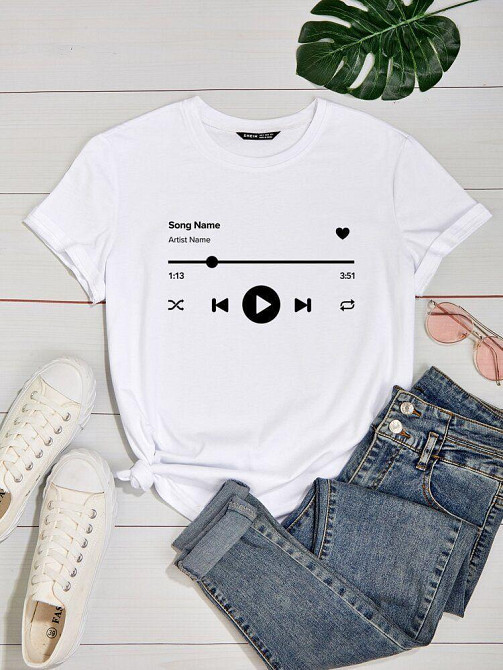 Футболка жіноча з принтом  44 Біла 2634325175 Дніпро - фото 1