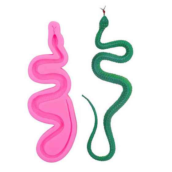Молд силиконовый Змея 205 на 65 мм розовый Киев